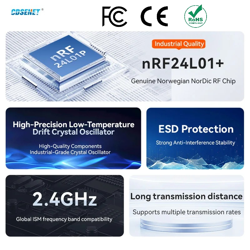 Smart Home Module Iot - 2 個 nRF24L01+ PA LNA 2.4GHz