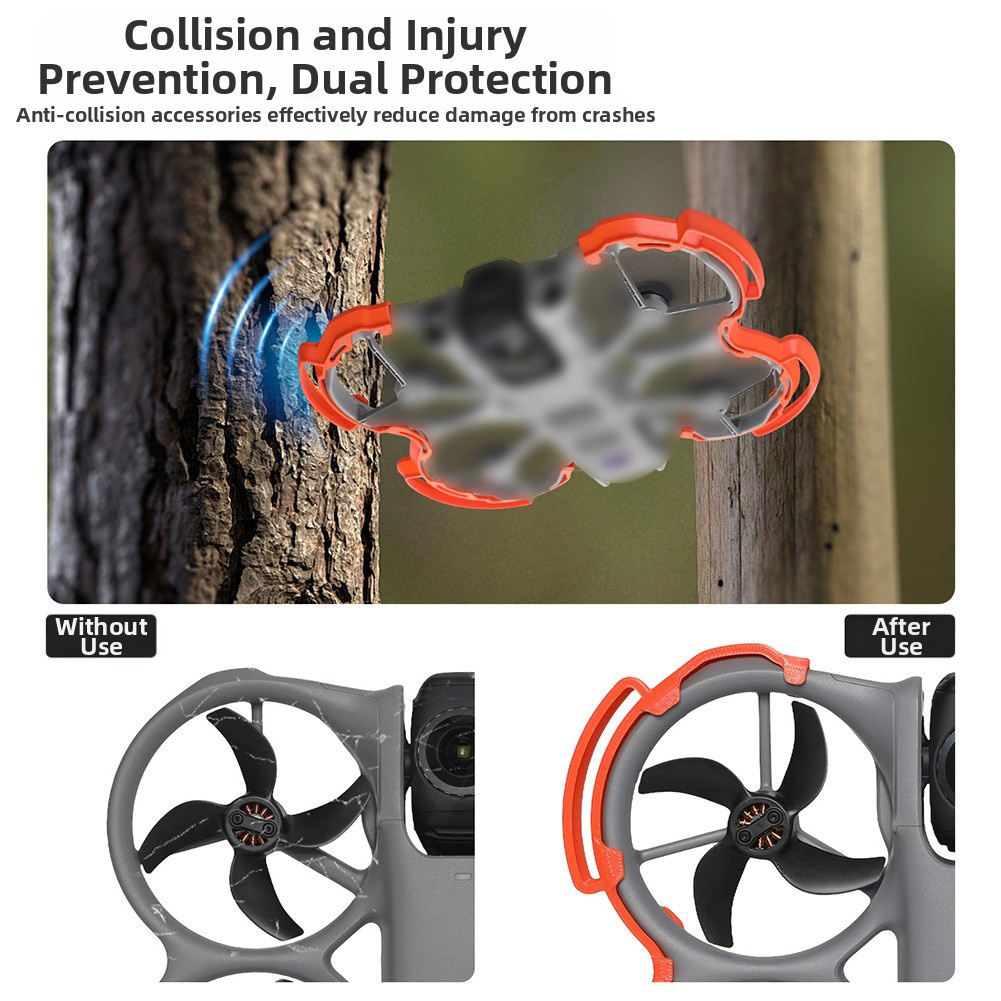 Sonoff - DJI Avata 360用、パン/チルト機能付き、衝突防止リング、ドローン保護用バンパーリング、プロペラガード、ドローン交換用アクセサリー