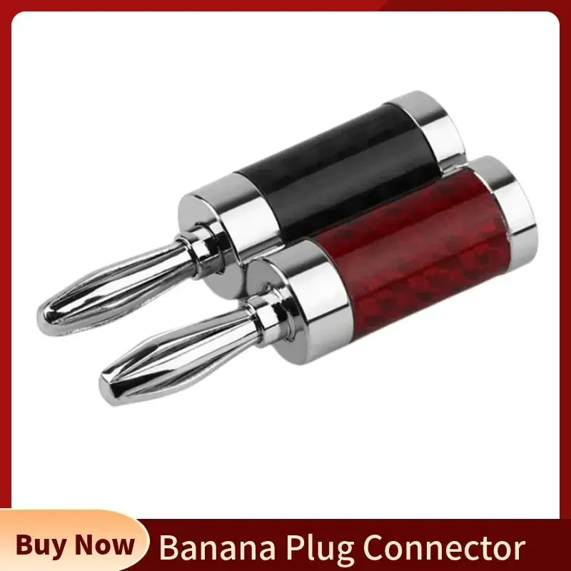 4mmバナナプラグ,コネクタ,オス,ネジ付き,Tメッキカーボ - Shelly Plug のレビューと価格