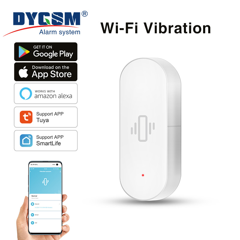 Tuya WiFi 振動センサー、高感度検知、スマートアラー - Home Assistant Tuya のレビューと価格