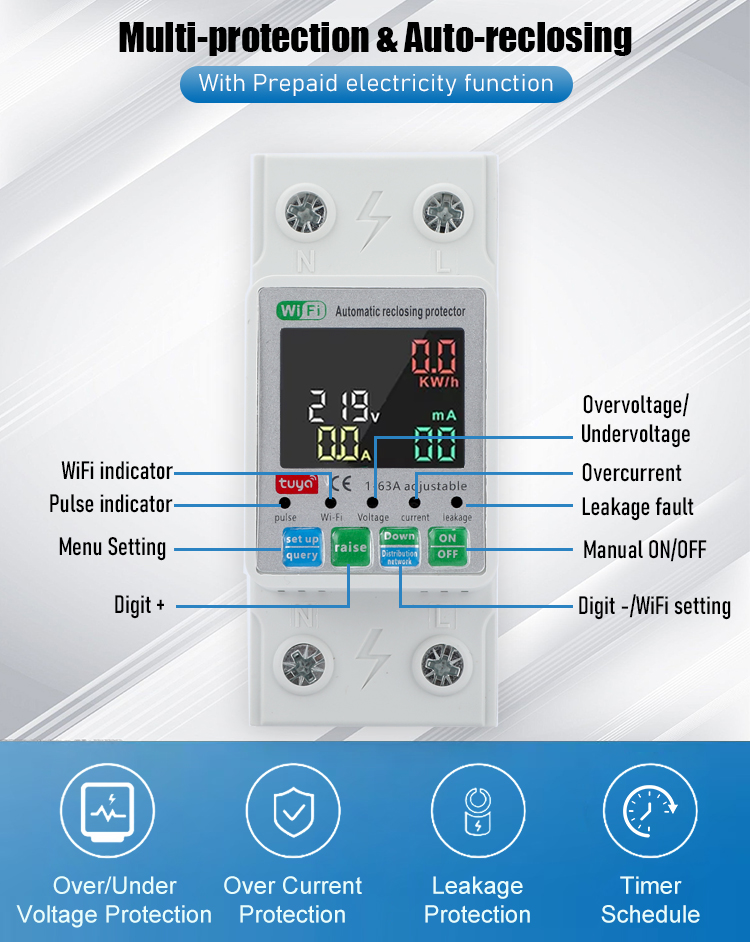 ダブルカットオフ Tuya スマートWiFiスイッチ ホーム - Smart Relay Tuya のレビューと価格