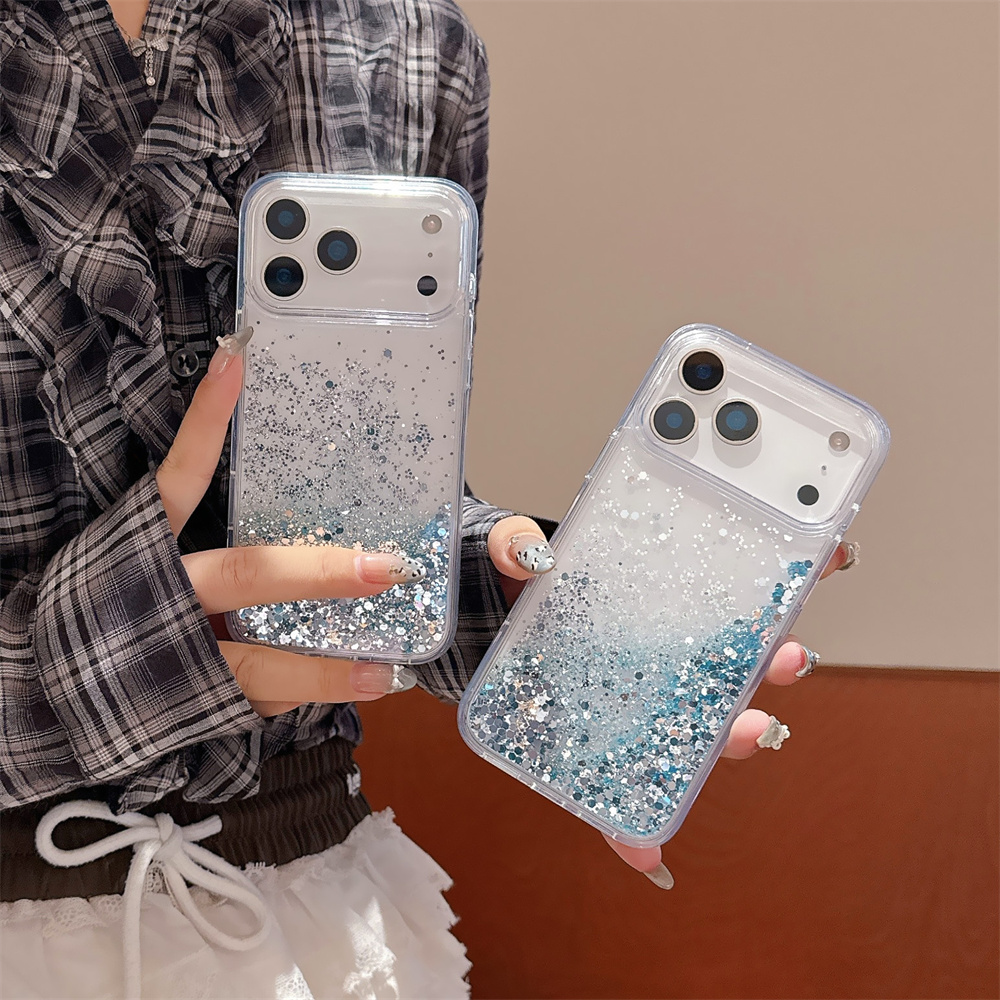 iPhone 17/16 Pro Max用キラキラ流砂ケース - Shelly のレビューと価格