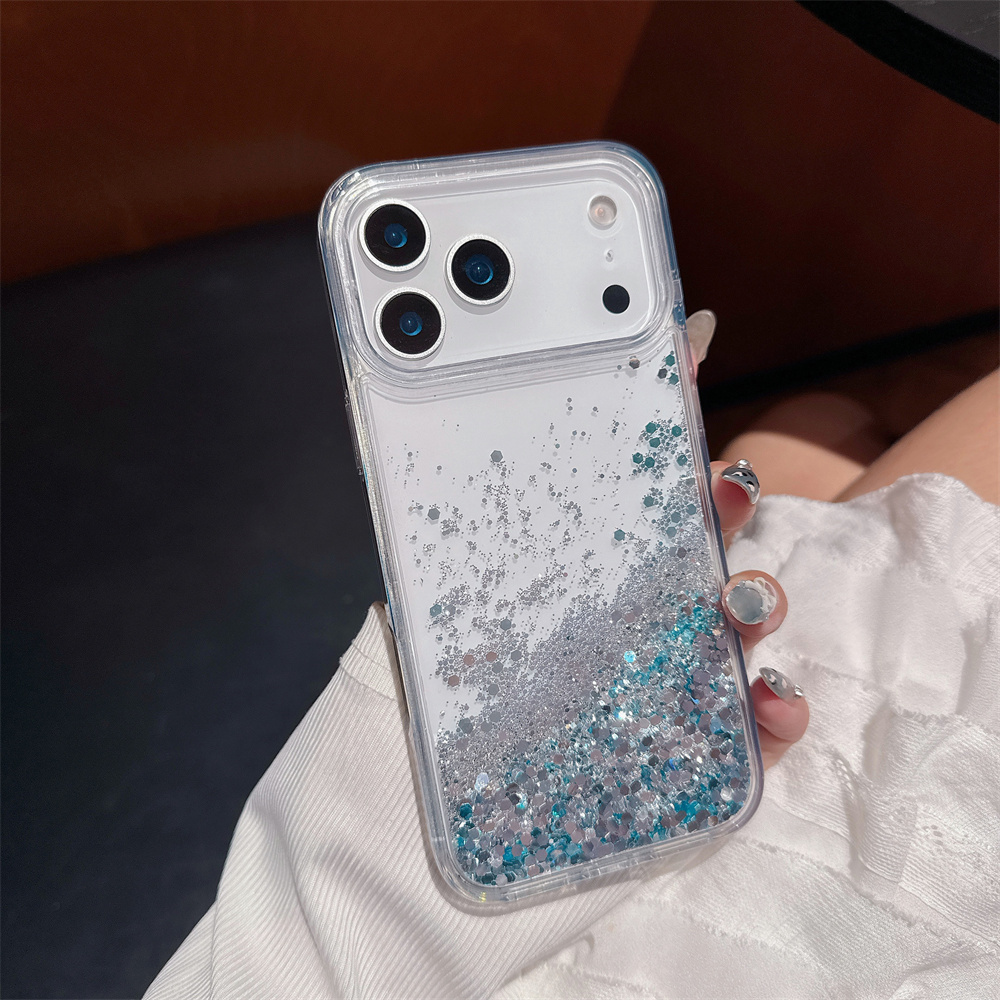 iPhone 17/16 Pro Max用キラキラ流砂ケース - Shelly のレビューと価格
