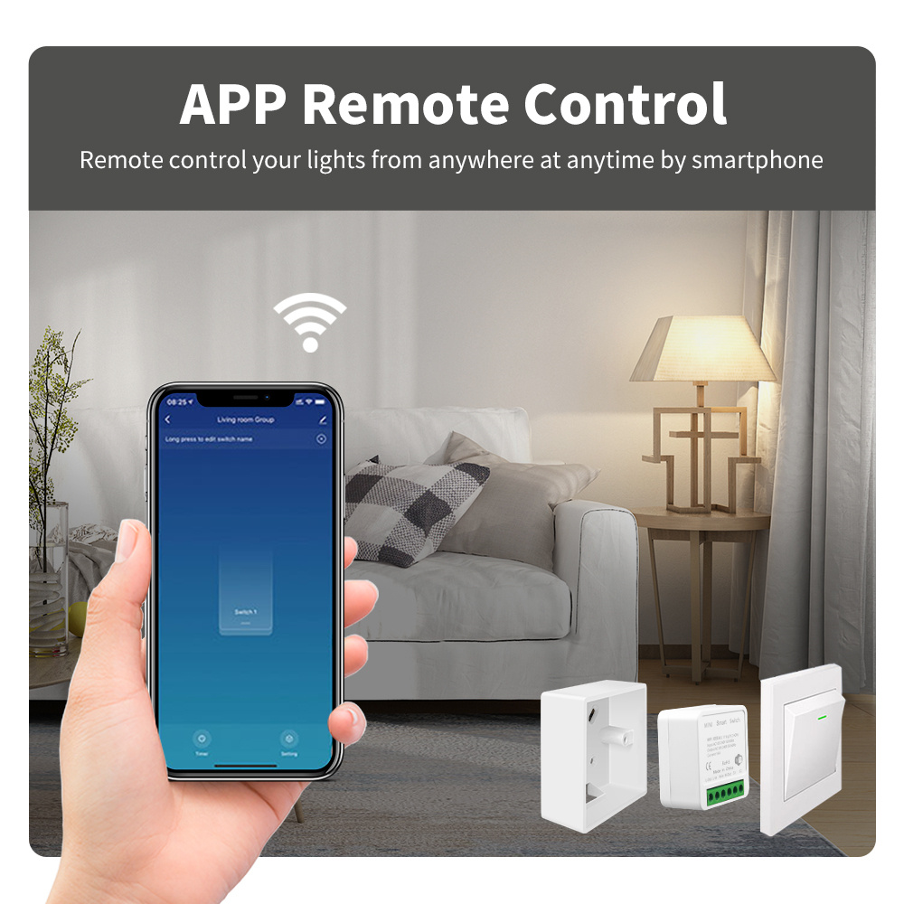 ミニWiFiスマートスイッチモジュール、双方向制御対応、スマ - Sonoff Basic のレビューと価格