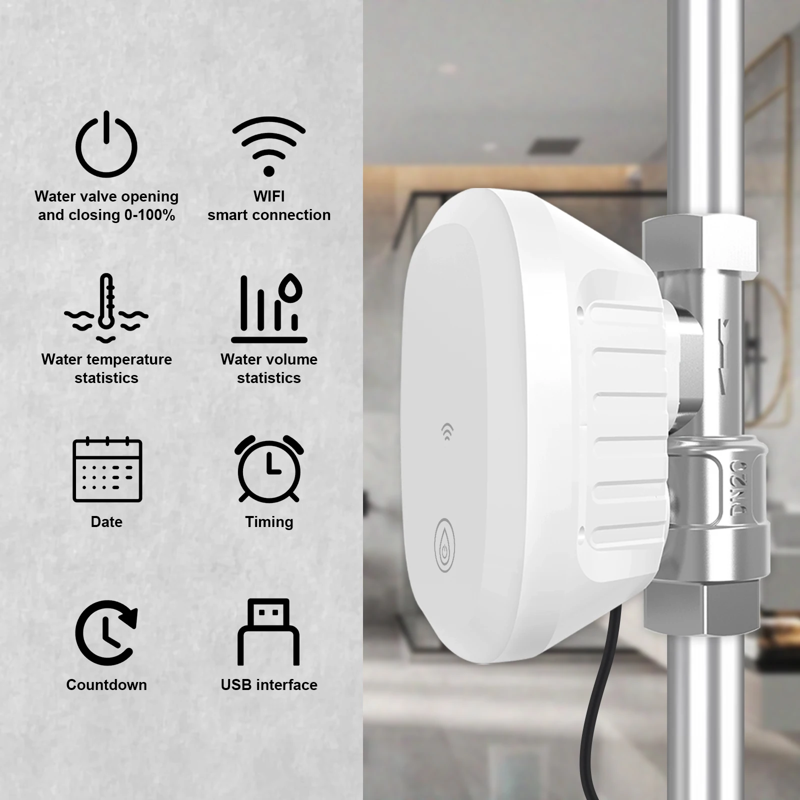 水道バルブ WiFi スマート制御 水流量計 自動灌漑対応  - Home Assistant Tuya のレビューと価格