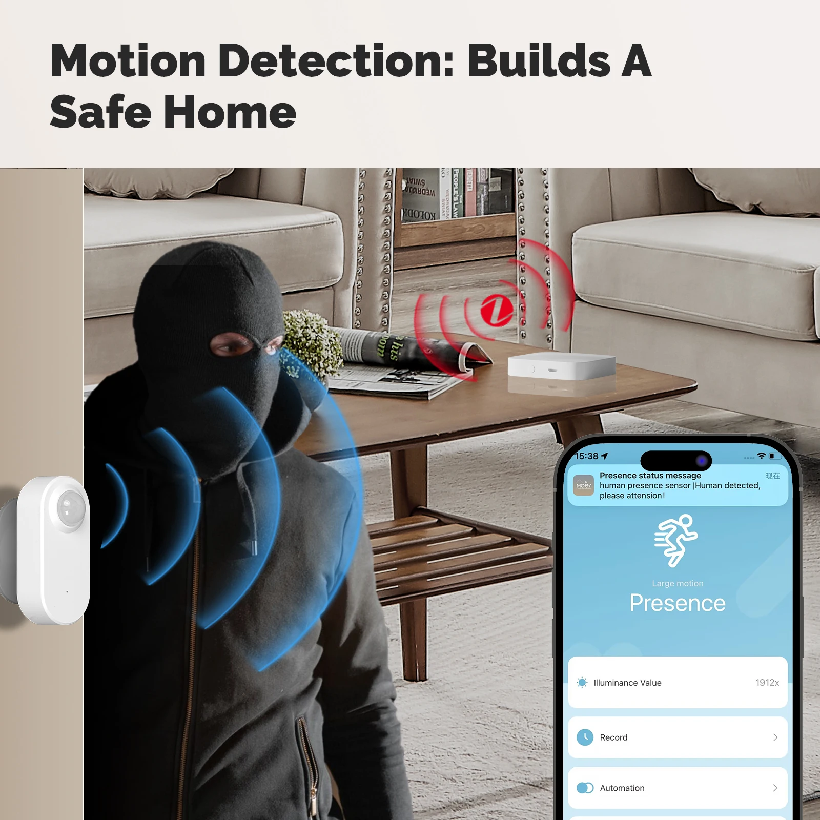 MOES Tuya ZigBee 人感PIRセンサー スマー - Tasmota のレビューと価格
