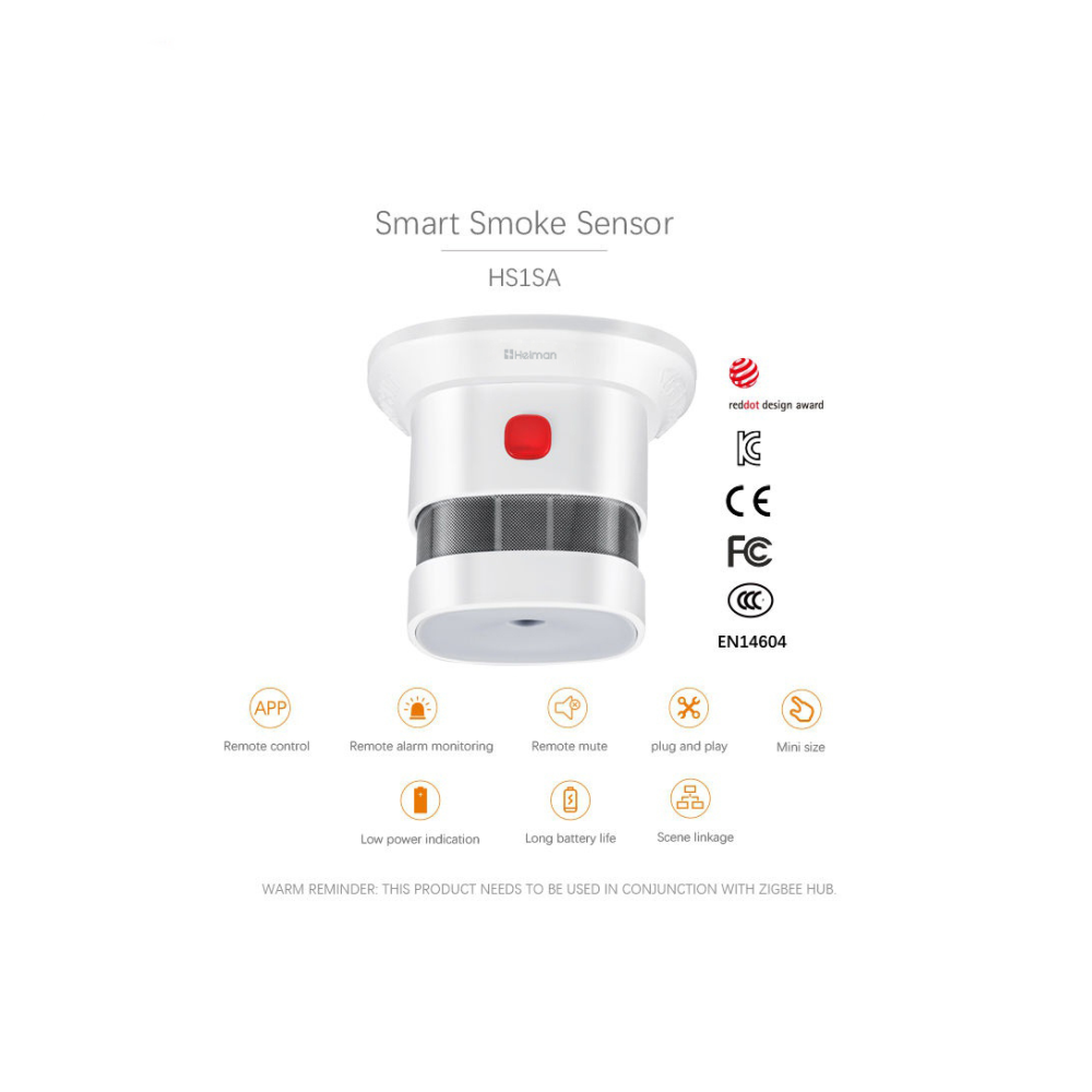 Tuya スマート Zigbee 煙探知機 85dB 大音量 - Home Assistant Tuya のレビューと価格