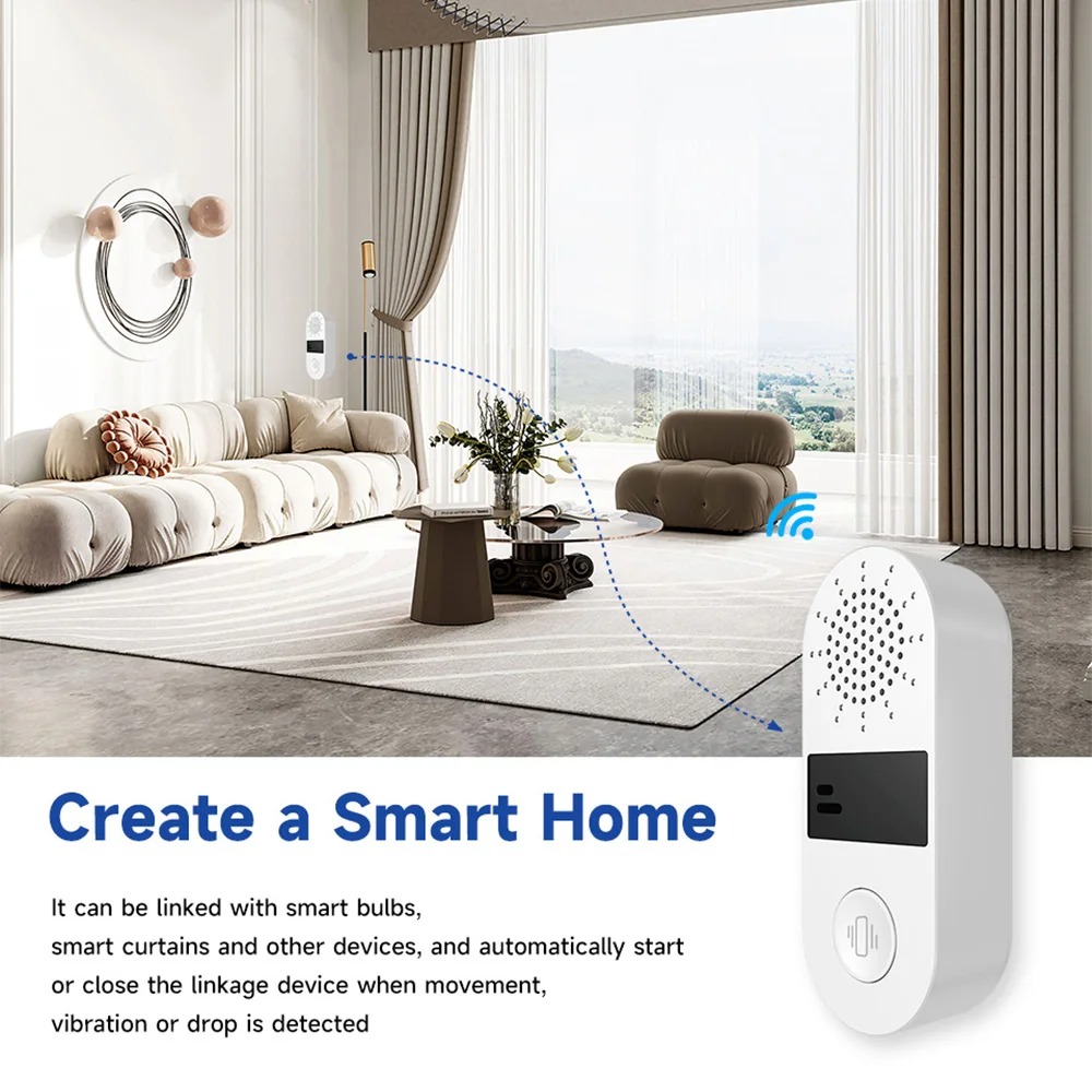 Tuya WiFi 振動センサー - 130DB サウンド＆ - Home Assistant Tuya のレビューと価格