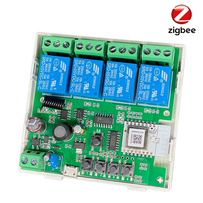 Tuya-接続されたZigbeeスイッチ,4チャンネル,レー - Tuya 4 Channel のレビューと価格