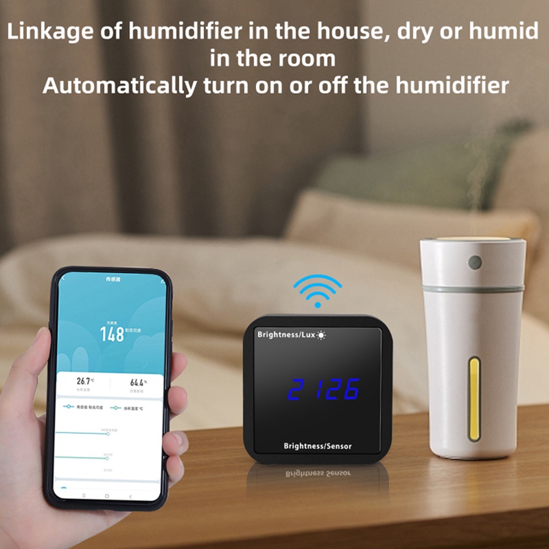 Tuya ZigBee 光センサー 明るさ検出器 温度湿度検 - Tuya Smart のレビューと価格