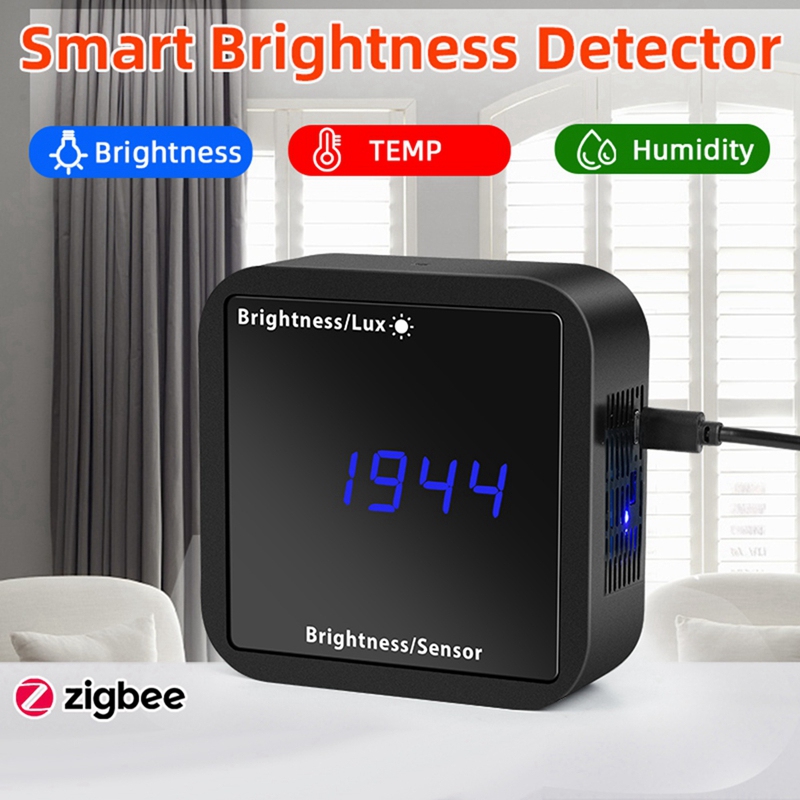 Tuya ZigBee 光センサー 明るさ検出器 温度湿度検 - Tuya Smart のレビューと価格