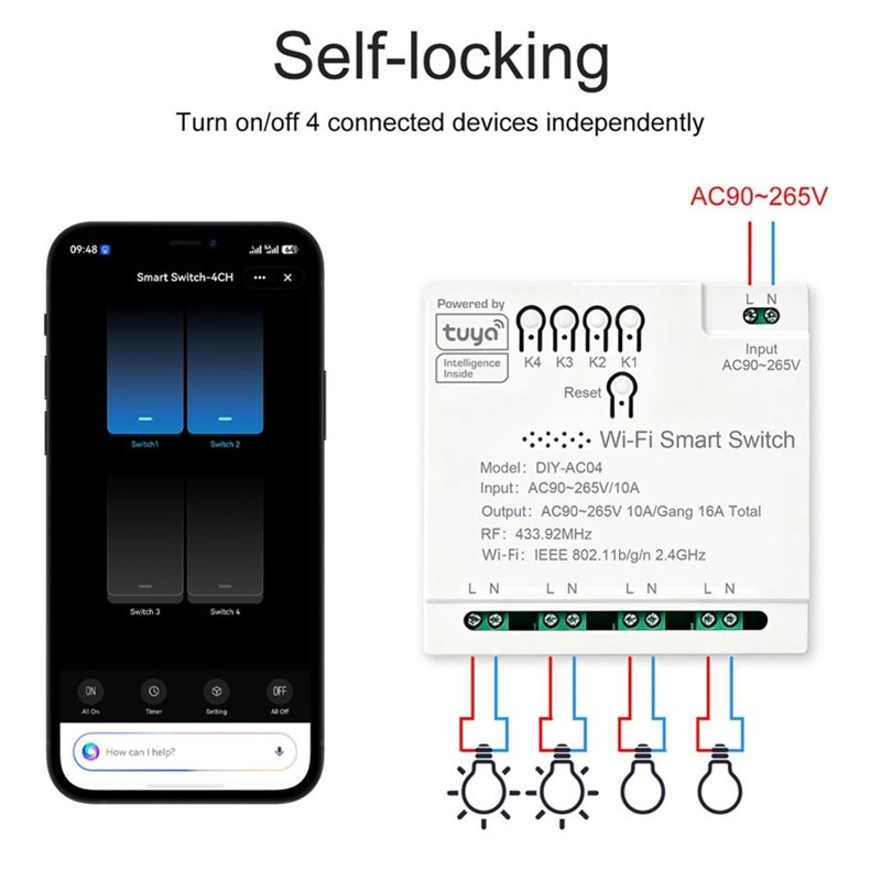 【VALUE MONEY】Tuya ガレージドア Wifi  - Tuya 4 Channel のレビューと価格