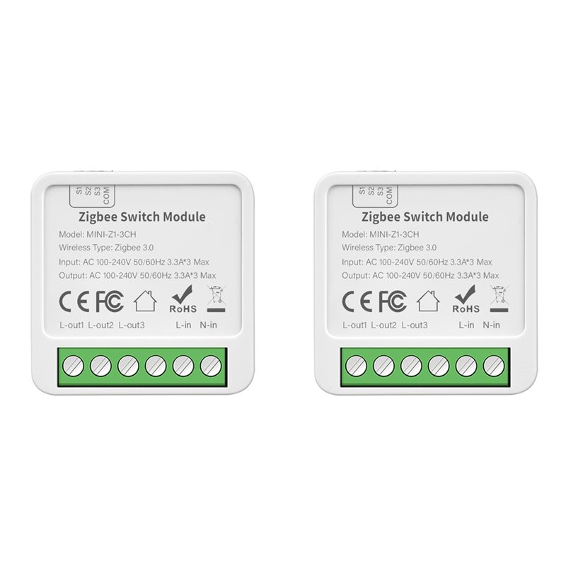 ABGR-2X Tuya Zigbee 3チャンネルDIYス - Smart Relay Tuya のレビューと価格