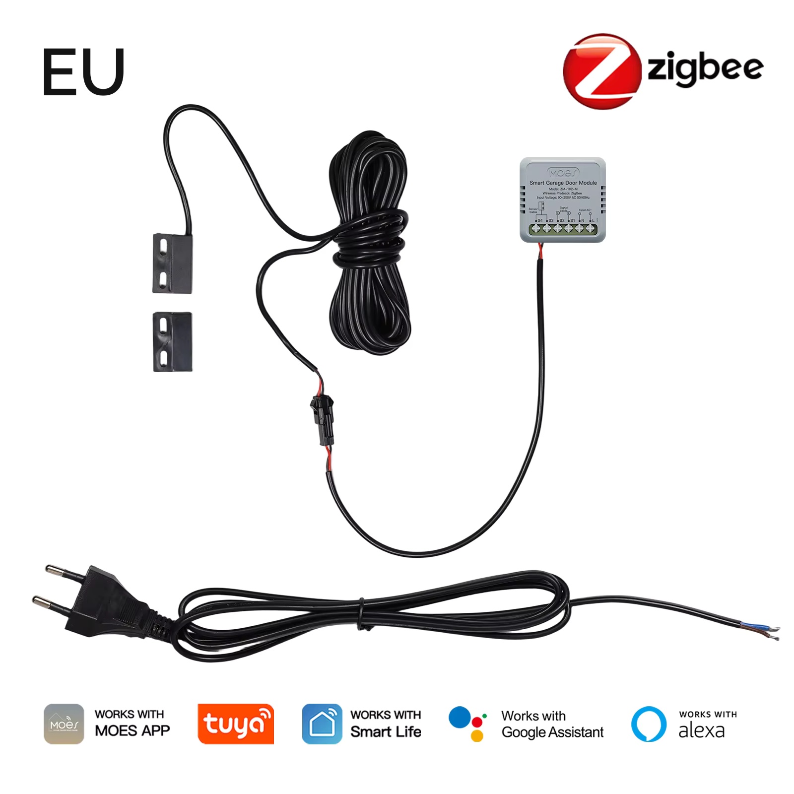 MOES Zigbee ガレージドアコントローラーモジュール - Home Assistant Tuya のレビューと価格