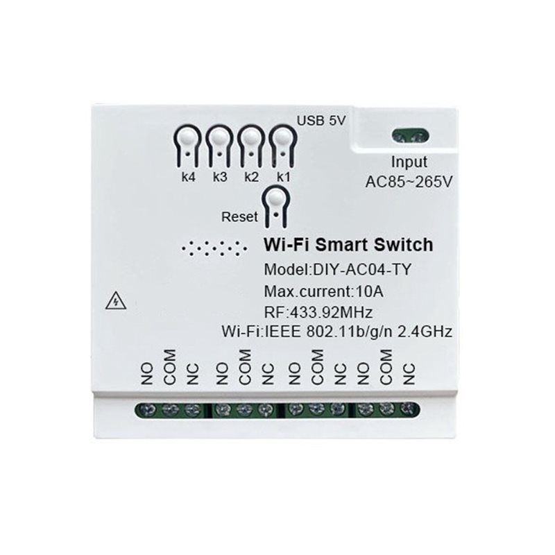 信頼性の高いTuya Wifi 4チャンネルスマートスイッチ - Tuya 4 Channel のレビューと価格