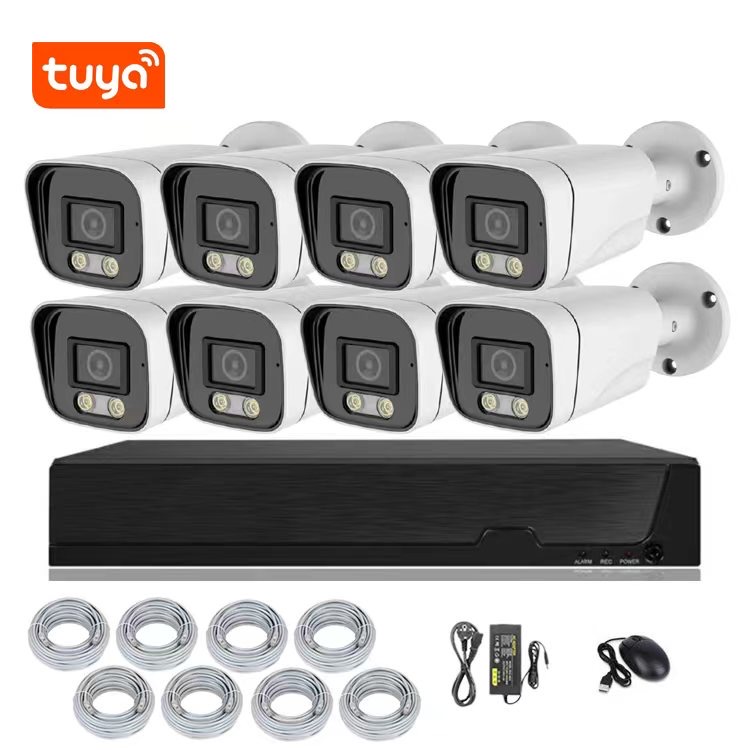 Tuya CCTVカメラキット IPカメラ 内蔵マイク 人間 - Tuya 4 Channel のレビューと価格