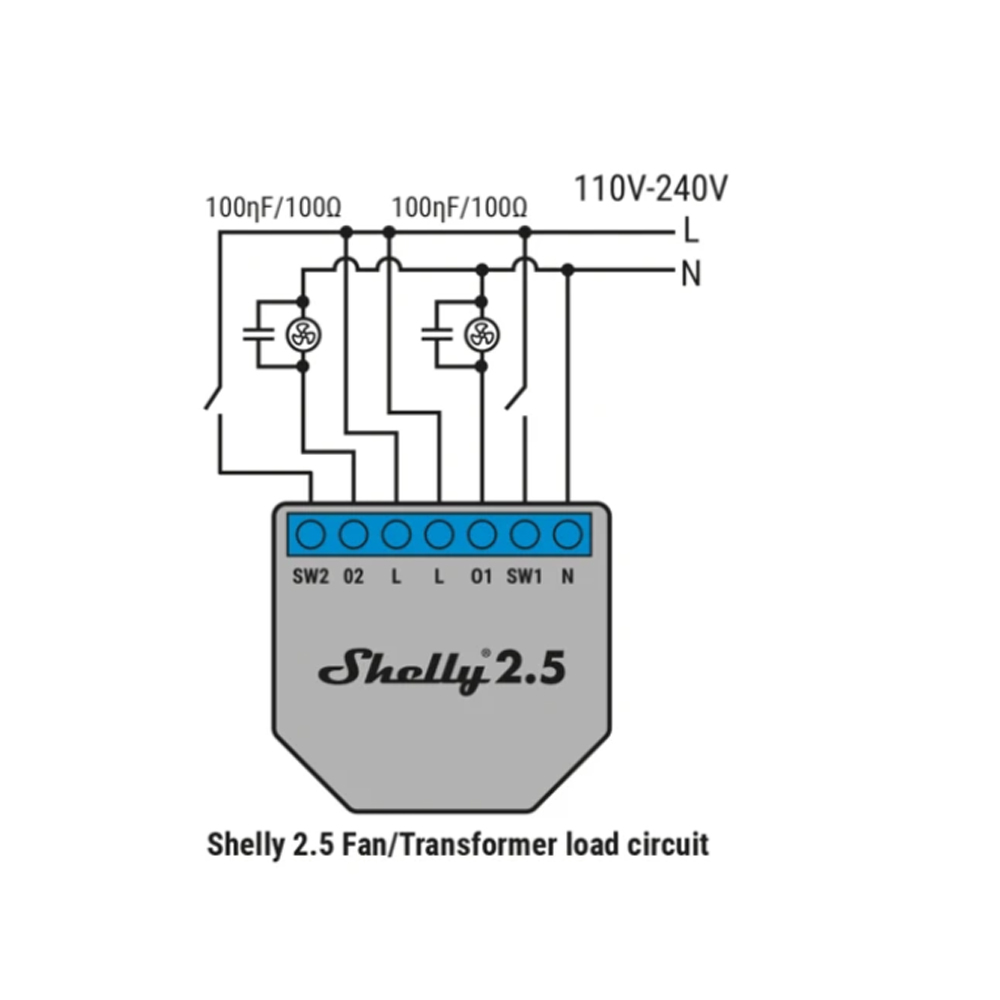 Shelly RC スナバーのエネルギー吸収回路は、スイッチ - Shelly Plug のレビューと価格